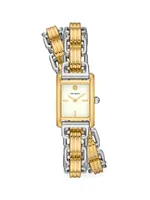 Mini Eleanor Two-Tone Stainless Steel Double-Wrap Watch