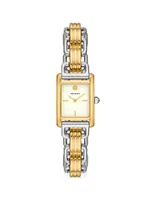 Mini Eleanor Two-Tone Stainless Steel Double-Wrap Watch