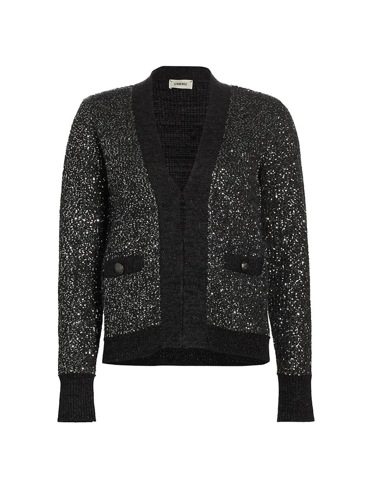 Jinny Sequin Knit Cardigan