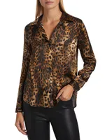 Tyler Silk Button-Front Shirt