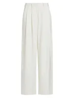 Eleanor Pleated Crepe Pants