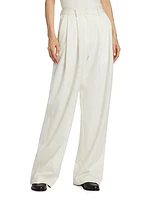 Eleanor Pleated Crepe Pants