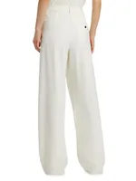 Eleanor Pleated Crepe Pants