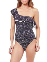 Bash Spotted Flounce One-Piece Swimsuit