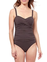 Tutti Frutti D-Cup Twist-Front One-Piece Swimsuit