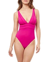 Phoebe V-Neck One-Piece Swimsuit