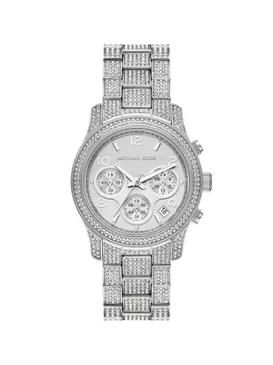 Runway Stainless Steel & Crystal Chronograph Watch