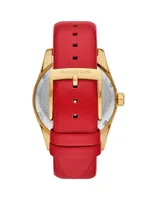 Lexington Goldtone & Leather Watch