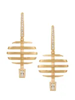 Garden Party 18K Yellow Gold & 0.25 TCW Diamond Drop Earrings