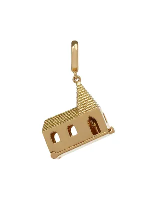 Annoushka X The Vampire's Wife 18K Yellow Gold "God Is In The House" Church Charm