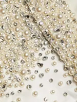 Ivan Faux Pearl & Crystal-Embellished Blazer