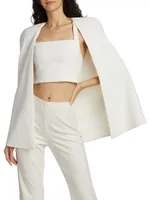 Marcia Cropped Cape Top