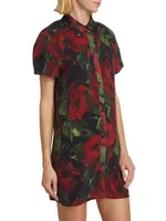 Jem Floral Puff-Sleeve Minidress