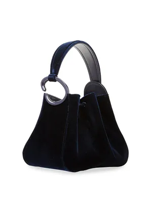 Velvet Drawstring O-Handle Bag
