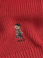 Little Girl's Polo Bear Rib-Knit Scarf