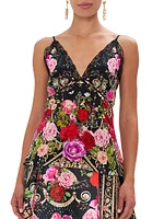 Floral Silk Camisole Top