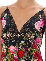 Floral Silk Camisole Top