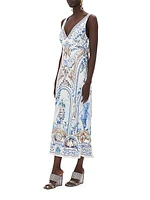 Floral Silk Maxi Slipdress