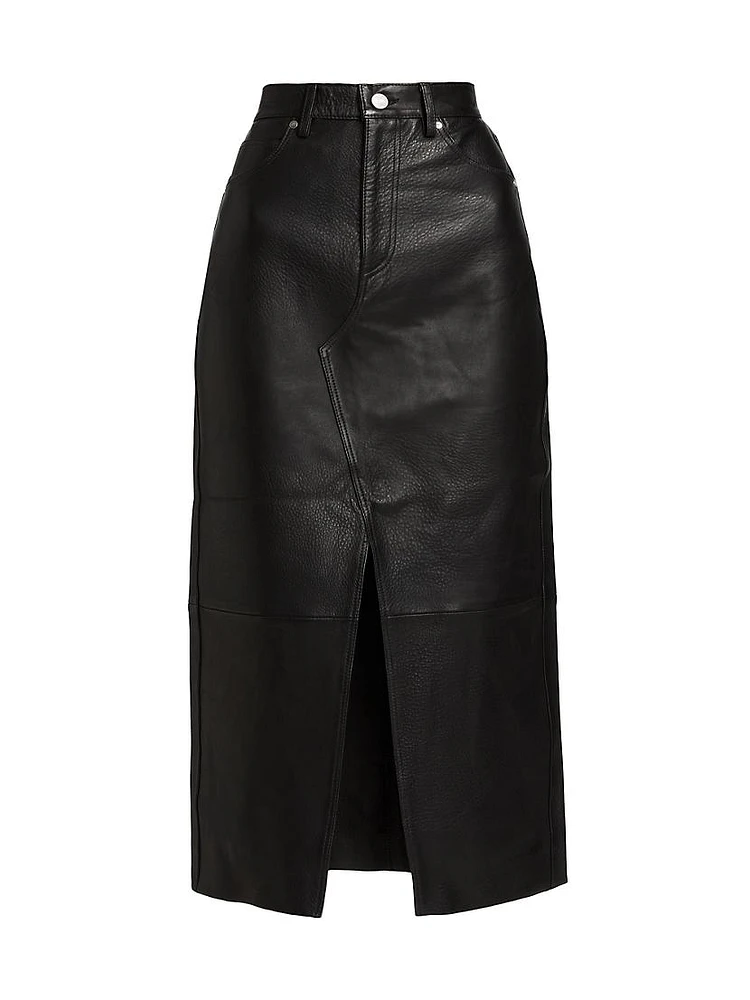 Leather Pencil Skirt