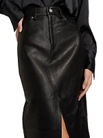 Leather Pencil Skirt