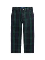 Little Boy's Plaid Carpenter Pants