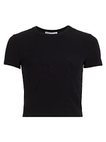 Logo Jacquard Crewneck Baby T-Shirt