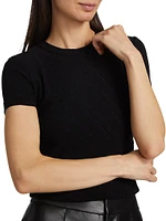 Logo Jacquard Crewneck Baby T-Shirt