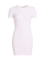 Logo Jacquard Crewneck Minidress