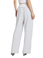 Exposed Brief Wide-Leg Sweatpants