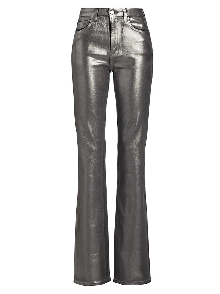 The Hi Honey Boot-Cut Foil Jeans