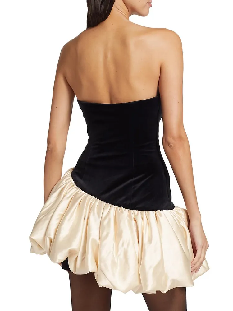 Blade Velvet Strapless Minidress