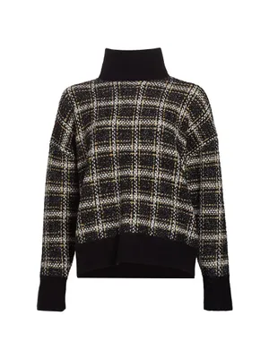 Ginny Plaid Turtleneck Sweater