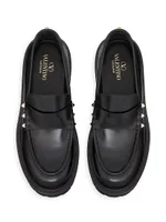 Rockstud Calfskin Loafers