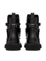 Rockstud Calfskin Ankle Boots With Tone-On-Tone Studs 40mm