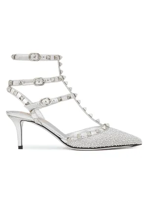 Rockstud Pumps With Crystals And Micro Studs