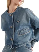 Denim Blouson Jacket