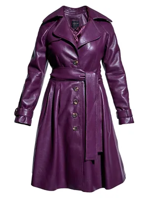 Darcy Recycled Leather Trench Dress