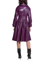 Darcy Recycled Leather Trench Dress
