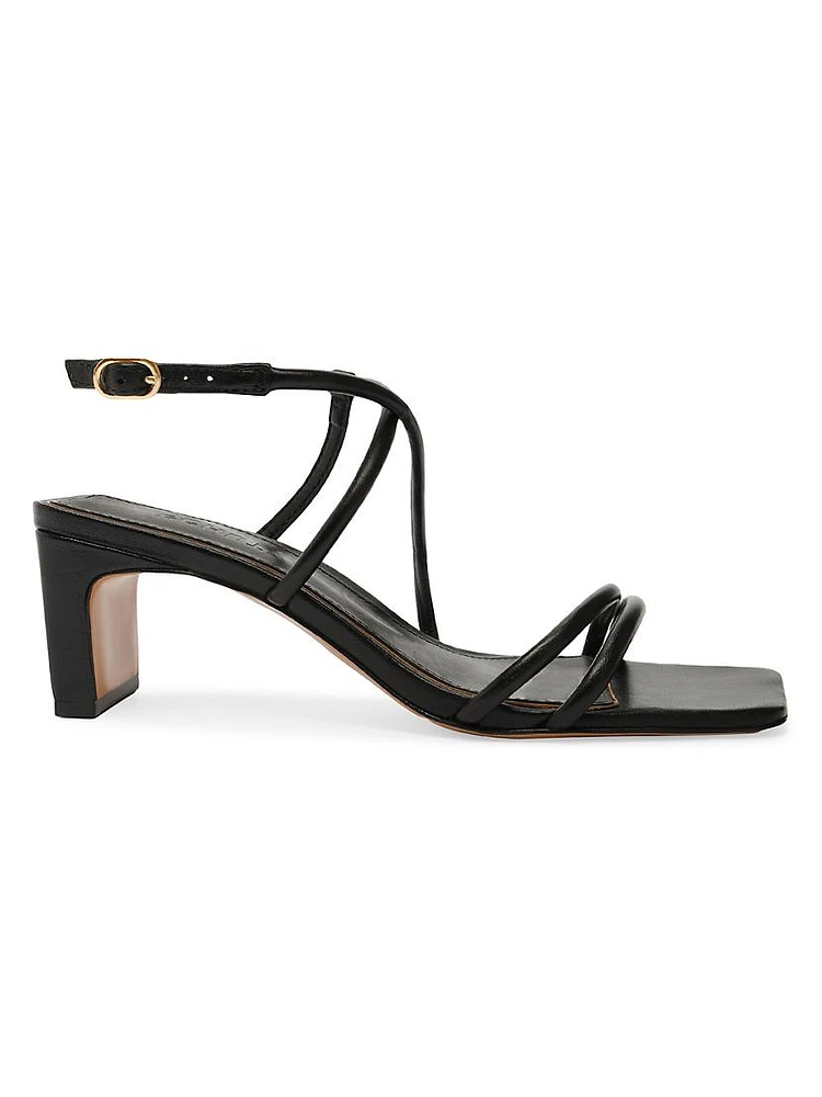 Aimee 63MM Leather Block Sandals