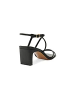 Aimee 63MM Leather Block Sandals