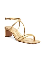 Aimee 63MM Leather Block Sandals