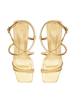 Aimee 63MM Leather Block Sandals