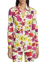 Shohreh Floral Ruched Shirt