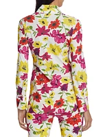 Shohreh Floral Ruched Shirt