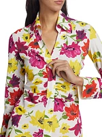 Shohreh Floral Ruched Shirt