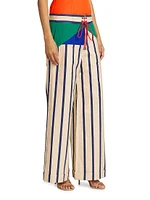 Harbor City Striped Wide-Leg Pants