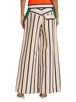 Harbor City Striped Wide-Leg Pants