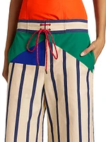 Harbor City Striped Wide-Leg Pants