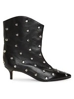 Maryann Leather Studded Booties