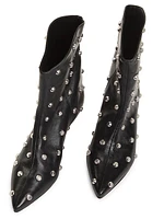 Maryann Leather Studded Booties